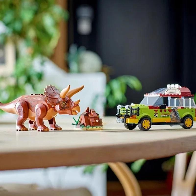 Park Jurassic World Pułapka na Triceratopsa Chłopiec Klocki Budowlane Montaż Dziecięce Dinozaury 76959 Zabawki i Prezenty