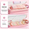 Large Capacity Double Layer Pencil Case - Cute, Stylish Canvas Stationery Box for School Students