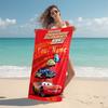 Personalized McQueen's Race Day Beach Towel Microfiber Beach Towel Thin Absorbent for Beach Swimming Yoga Bath Sports. 0910435