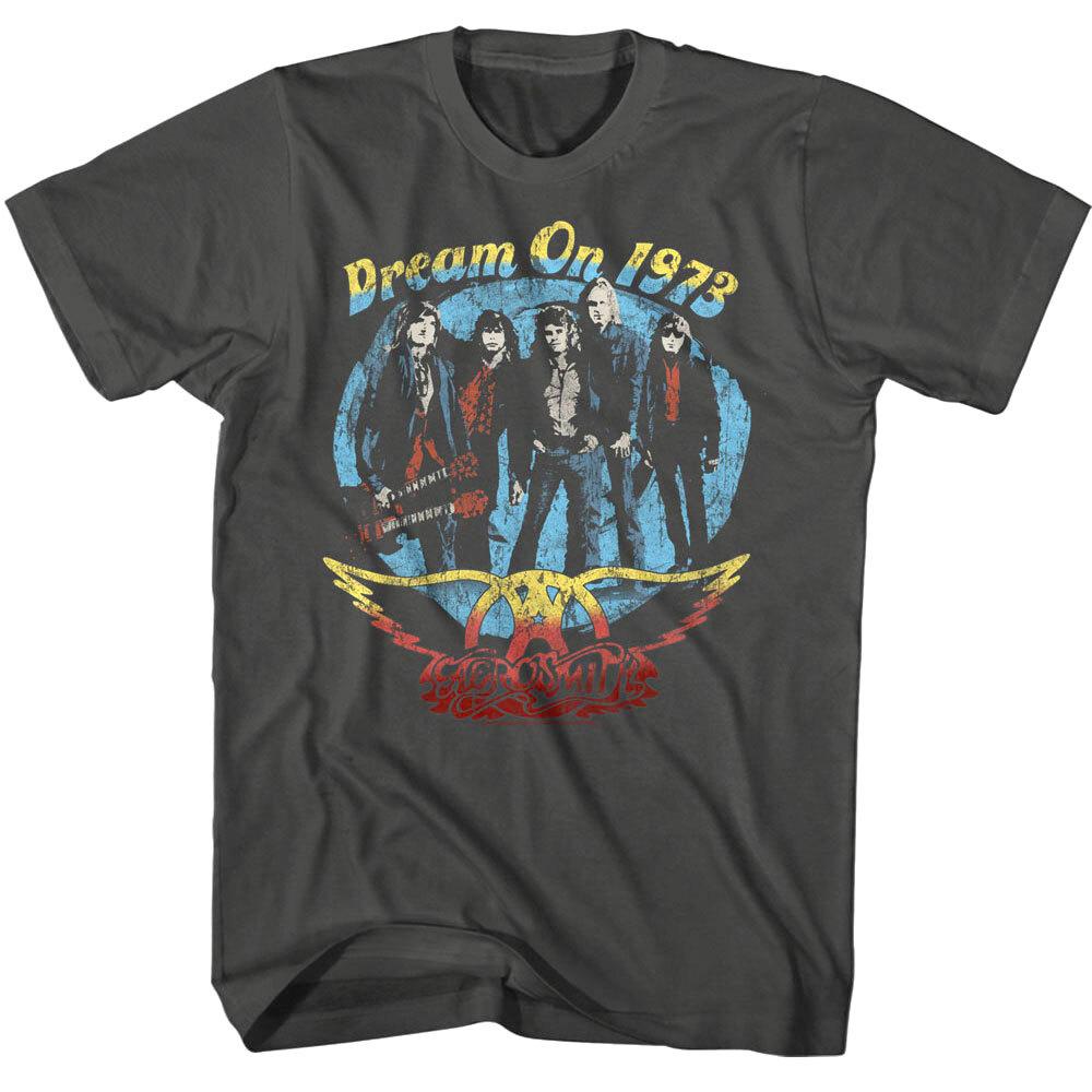 Aerosmith Dream On Tour 1973 Men T Shirt Vintage Photo Rock Band Album Merch L