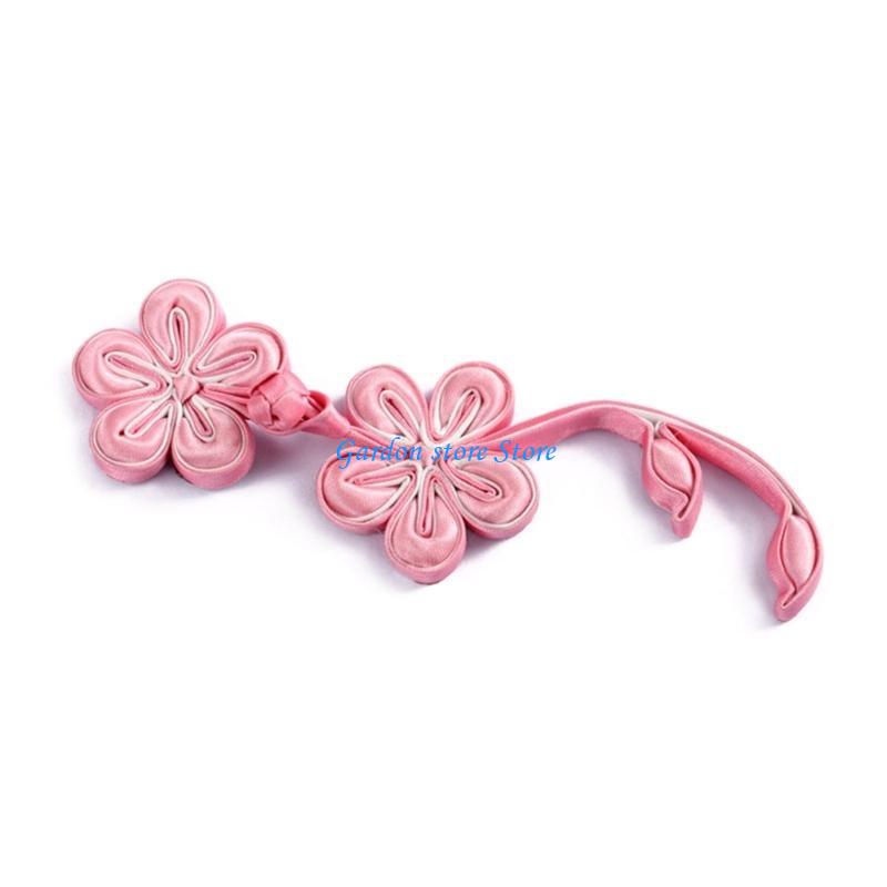 B0KB Chinese Buttons Cheongsam Closure Sewing Fasteners Flower Chinese Buttons DIY Chinese Decorative Buttons for Women