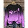 Womens Casual Hoodie With 3D Halloween Print Round Neck Lightweight Breathable Fabric