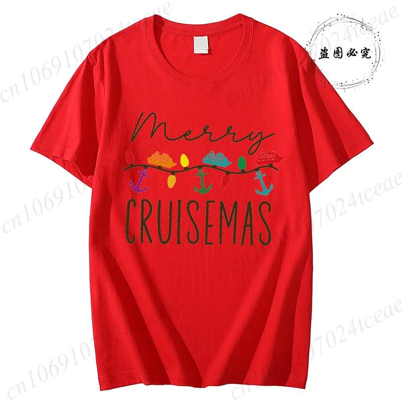 

Merry Cruisemas Shirt Family Christmas Cruise TShirts Holiday Trip Matching Cruise TShirts Christmas Lights Tee Clothes 4XL