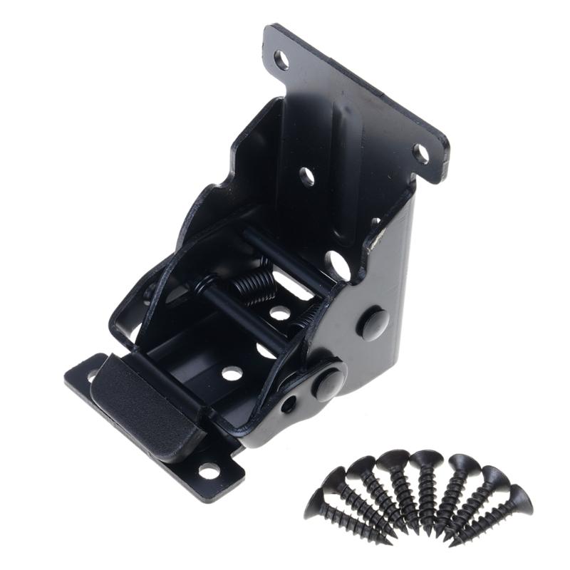 Strong Foldable Table Hinge with Safety Lock Mechanism Rusts Proof Designs Hinges for Indoor Outdoor Furniture Assembly