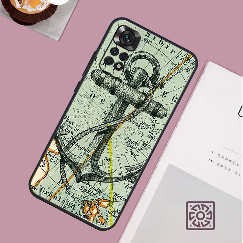 Anchor Sea Beach Case For Redmi Note 12 10 9 8 11 13 Pro 9S 10S 11S 12S Phone Cover For Redmi 12C 9C 10C 13C