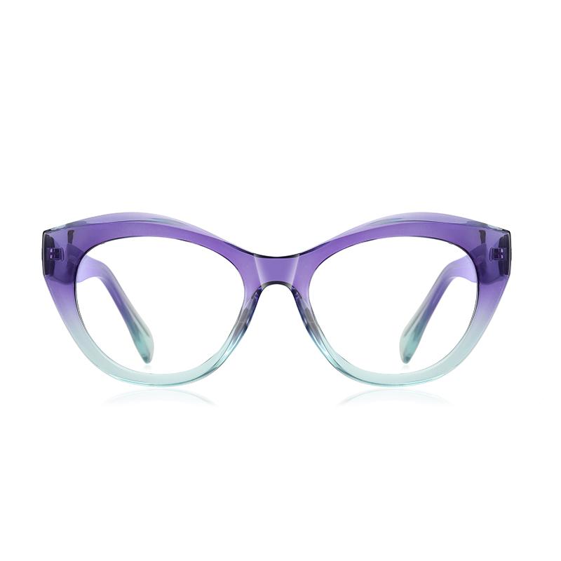 0 -0.5 -0.75 To -6.0 Fashion Cat Eye Myopia Glasses Frame Women Anti Blue Light Computer Shortsighted Prescription Eyeglasses