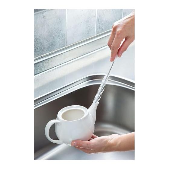 Mameita Kitchen Brush White 3 Types 3 Pieces Set of 2 Large: Width 2.5cm X Depth 2.5cm X Height 18cm Medium: Width 1.5cm X Depth 1.5cm X Height