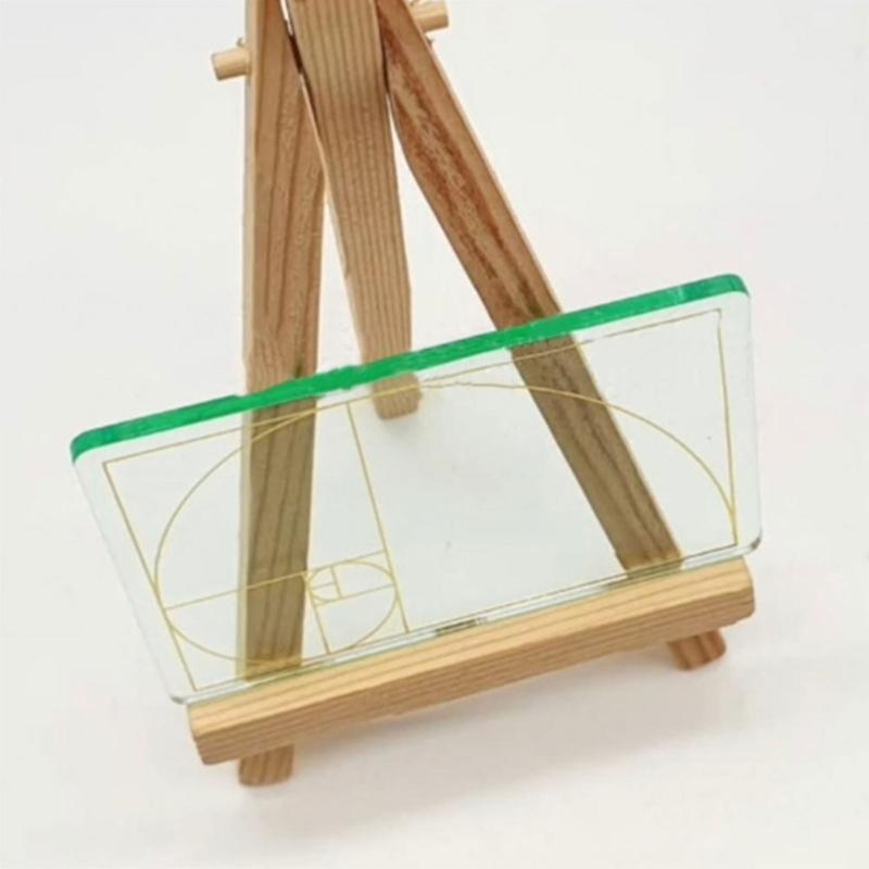 Golden Ratio Viewer,Portable Fibonaccis Composition Views Finder,Photography Scale Viewing Tool,Credit Card Size