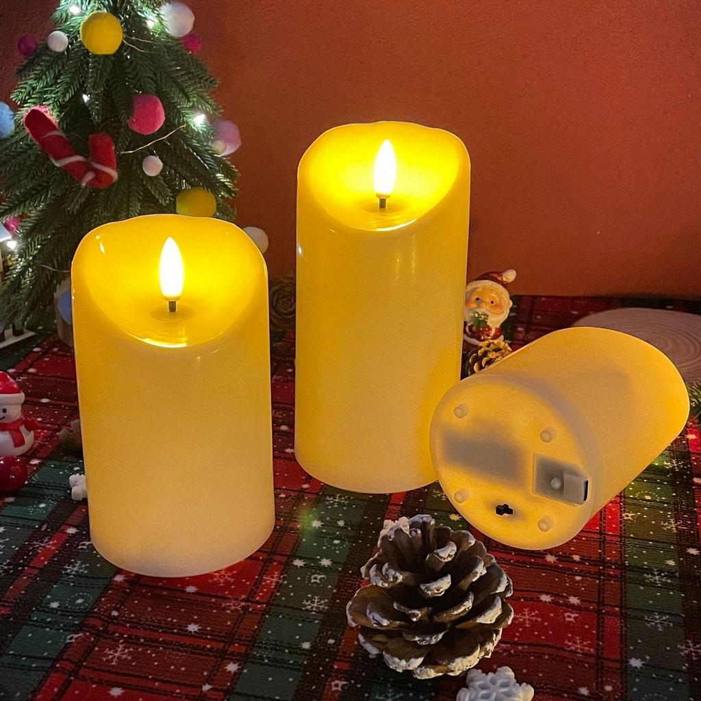 USB Rechargeable LED Candle Lamp with Remote Control for Weddings, Concerts, and Restaurants