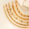 Fashion Personality Women'S Jewelry Stainless Steel Embossed Twist Chain 18 Gold Bracelet 1766