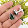 Green Tourmaline Gemstone Cufflink 925 Solid Silver Handmade Engagement Jewelry CL-5-16