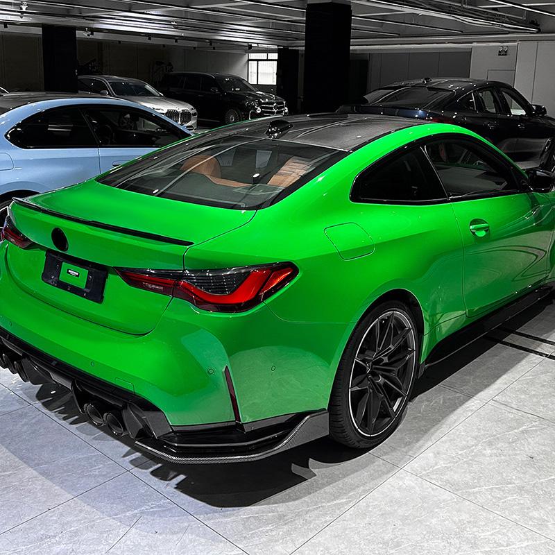 For BMW M4 G82 G83 2026+ High Quality ABS Rear Bumper Air Knife Spoiler Exterior Decoration Glossy Black Carbon Fiber Look