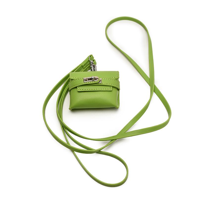 

Korean fashion mini lipstick small square bag women s 2025 spring new simple shoulder bag premium earphone bag зелёный