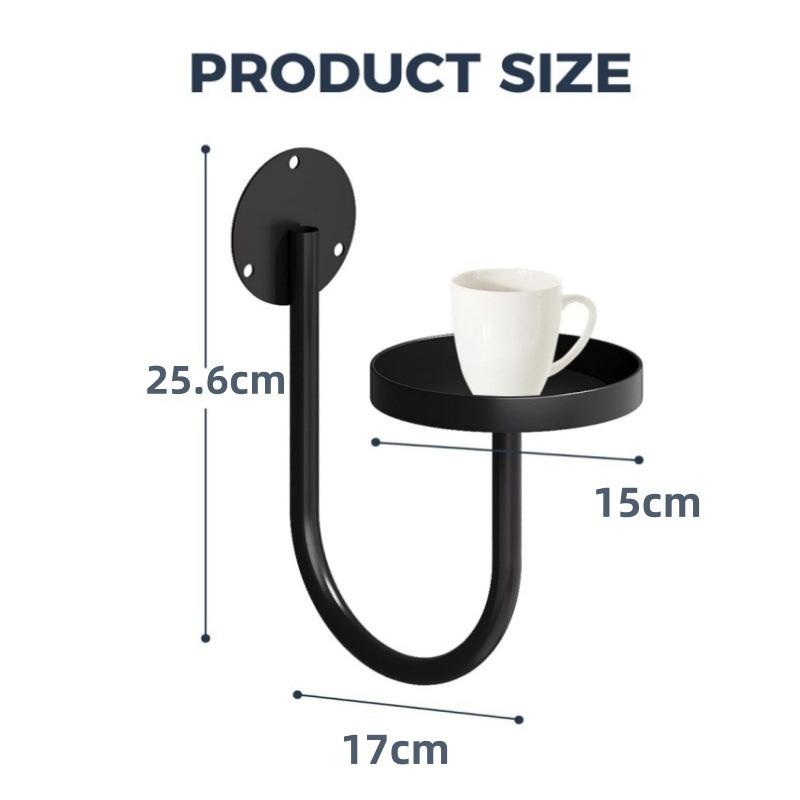Suporte de Planta de Metal Preto Montado na Parede Vaso de Parede Moderno Prateleira Suporte para Vasos de Flores Pendurados Cabide de Planta de Parede Interno Externo