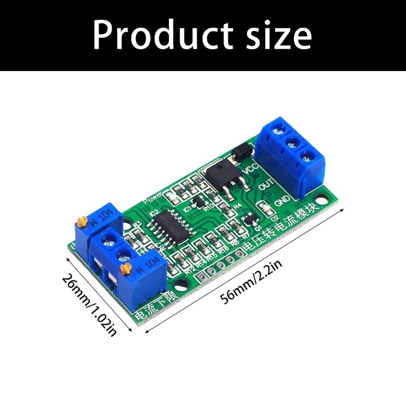 7V-30V 0-15V zu 4-20mA Lineare Umwandlung Spannung zu Strom Sender Modul Konverter Übertragung Einstellung