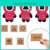 Squid Game Runde Sechs Einladungskarte Mit Hellem Pop-It Fidget Toy Zur Stressbewältigung Und Für Sensorisches Spiel