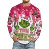 Men's Christmas Printed Imitation Cotton Long-sleeved Shirt