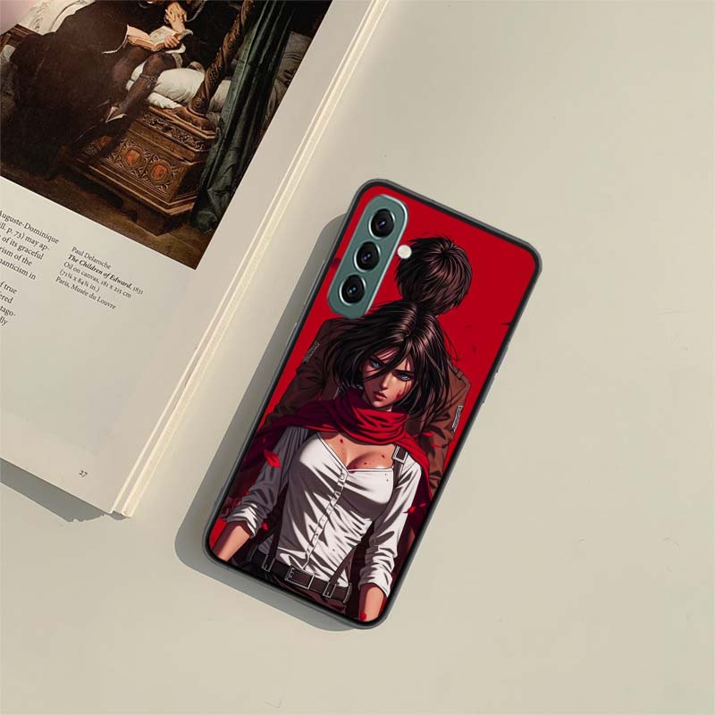 Character MIKASA Phone Case for Samsung A54 A14 A24 A34 A17 A37 A57 A55 A35 A25 A15 A07 A05S A04S A12 A22 A32 A52S A72 Galaxy No