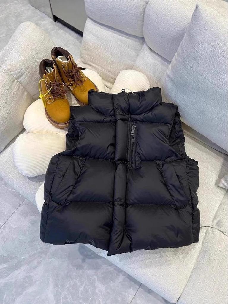 Kids' Winter 2025 Korean-Style Thick Down Vest for Girls