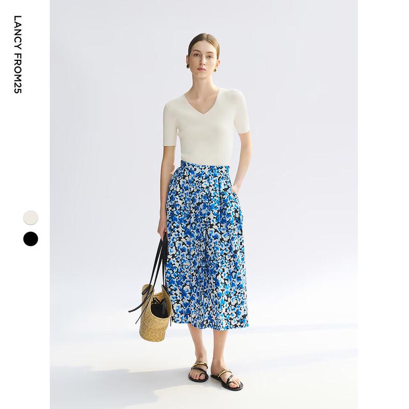 

LANGZI V-Neck Knit Sweater Top S