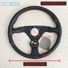 JDM 350mm Montecarlo Tarzı Direksiyon Simidi Evrensel Modifiye Yarış Spor Düz Direksiyon Simidi