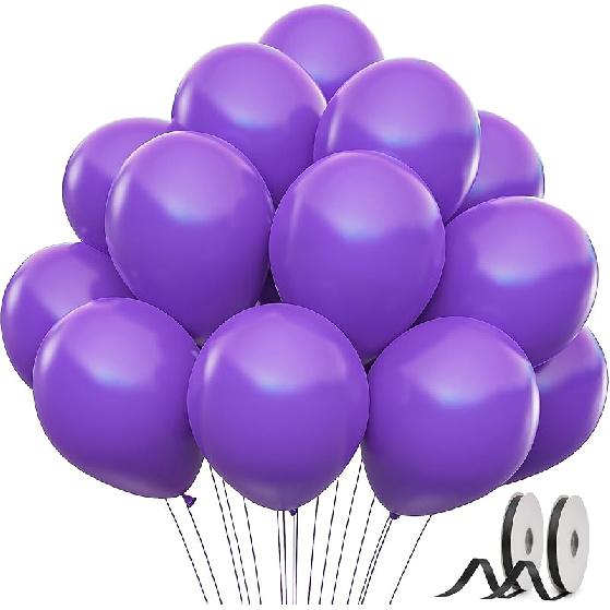 60 Pack Balloons Assorted Color 12 Inches Rainbow Latex Balloons, 10 Bright Color Balloon Arch Kit, for Birthday Baby Shower Wedding Party