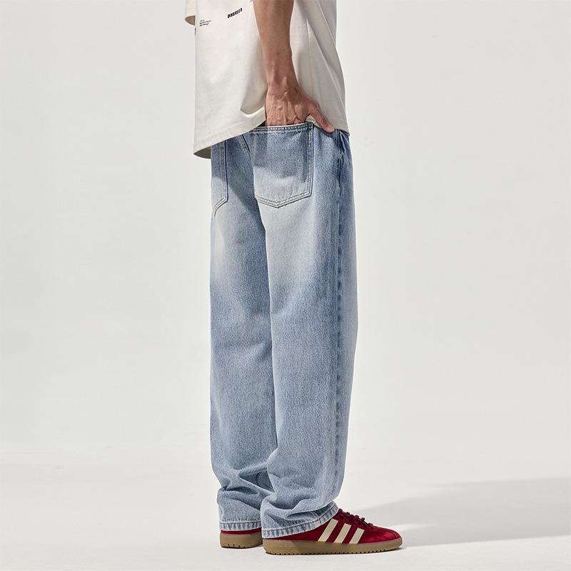 

Новые весенне-летние свободные прямые японские джинсы, американские джинсы, мужские брюки 40