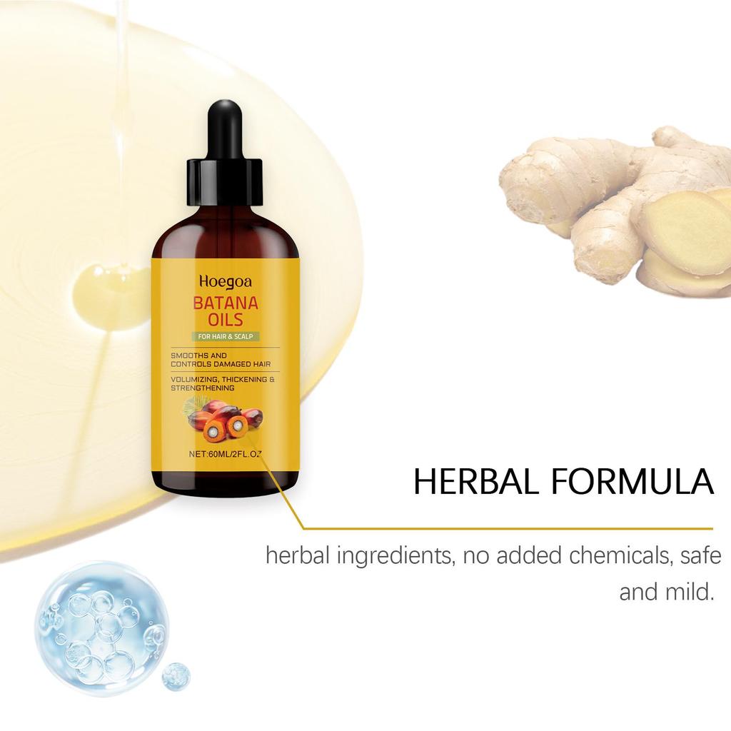 Natural Organic Batana Hair Care Essence Oil Fast Hair Growth Nourishing Smooth Strengthen Root Scalp Hair Care Essence Oil 60ml