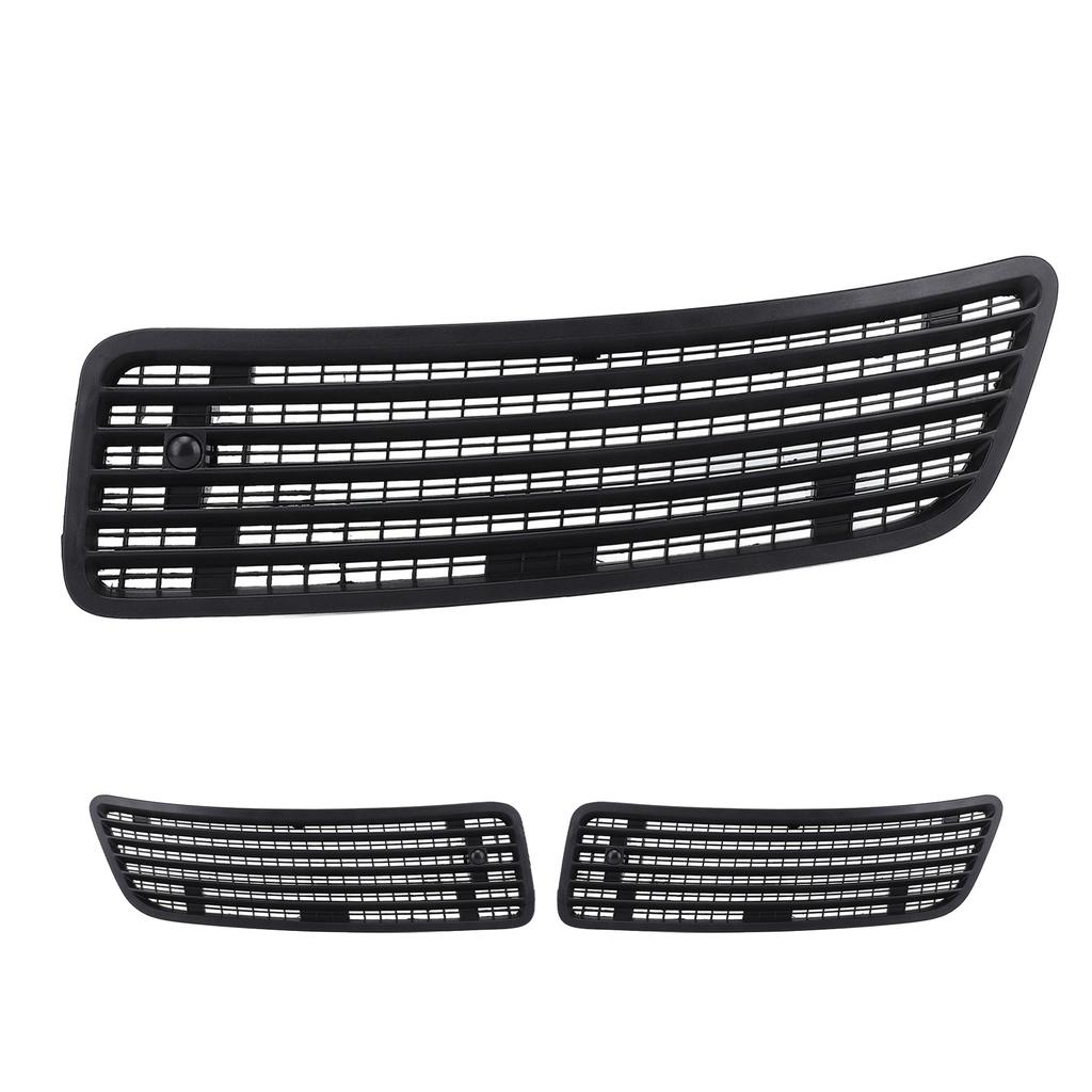 Hood Bonnet Upper Grill Vent Trim Enhanced Airflow Stylish Black Front Hood Air Vent Grille Cover Fo