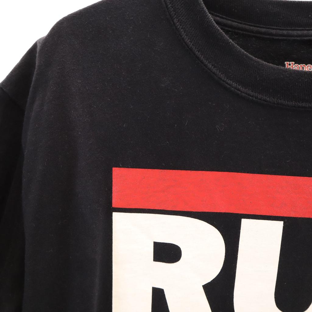 Hanes RUN DMC Short sleeve T-shirt M black Men's Used