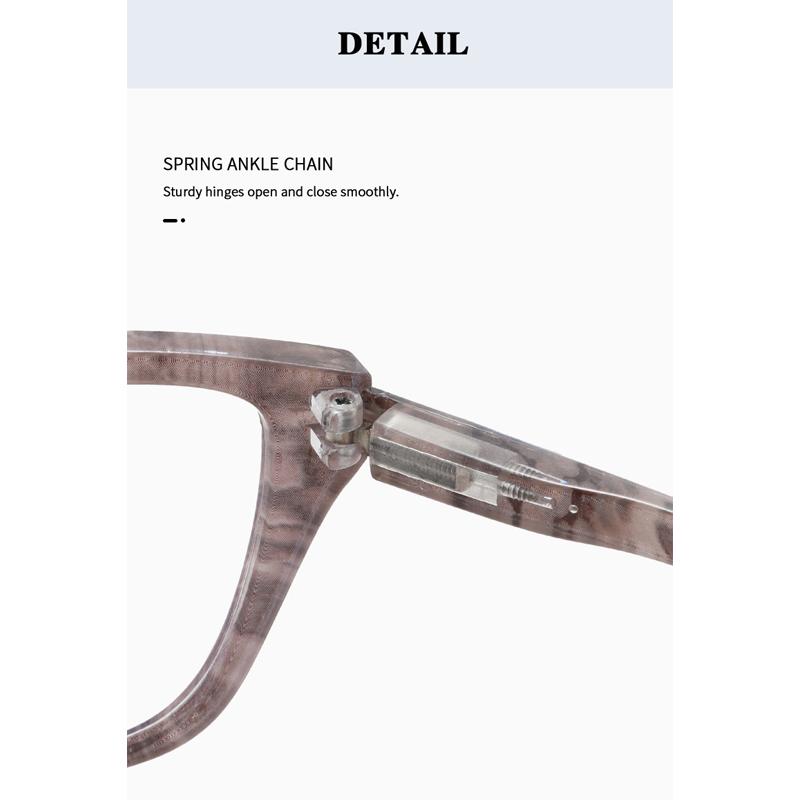 Kunststoff Lesebrille für Herren Große Katzenaugen Modische Weitsichtigkeitsbrille für Damen Blaulichtfilter Brille Alterssichtigkeit +1+1.5+2.0+2.5+3.0+3.5+4.0