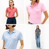 Tommy Hilfiger Women's 1985 Pique Striped Slim Fit Polo Shirt