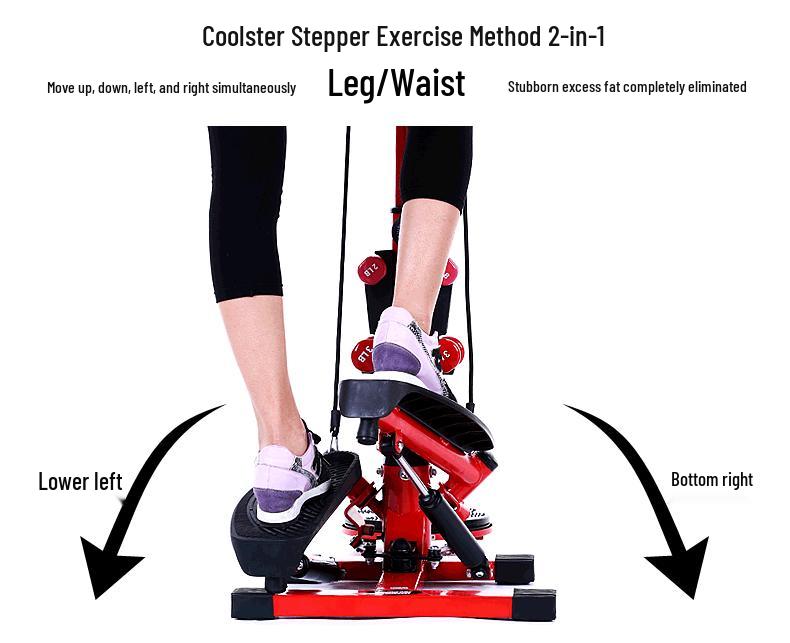 Multifunctional Silent Stepper with Twist Waist and Pull Rope