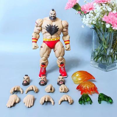Game Street Fighter Zangief Action Figure Storm Playthings ZANGIEF Figurine Miniature Playthings SF The Final Challengers Collector Figure Presents