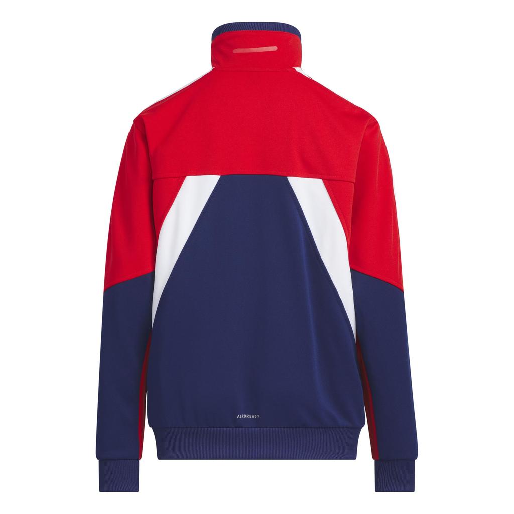 Adidas Jersey Top Essentials Color Block WU Jacket Kids KCE61 Better J150 Scarlet/Dark Blue/White (JM4508)