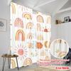 2pcs,2D plane printing Minimalist Curtains Whimsical Patterns Durable Polyester (without rod) All Seasons Use for Season Home