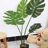 Artificial Bionic Green Plants: Floor-Standing Turtle Back Leaves Ornament for Living Room and Bedroom Decor