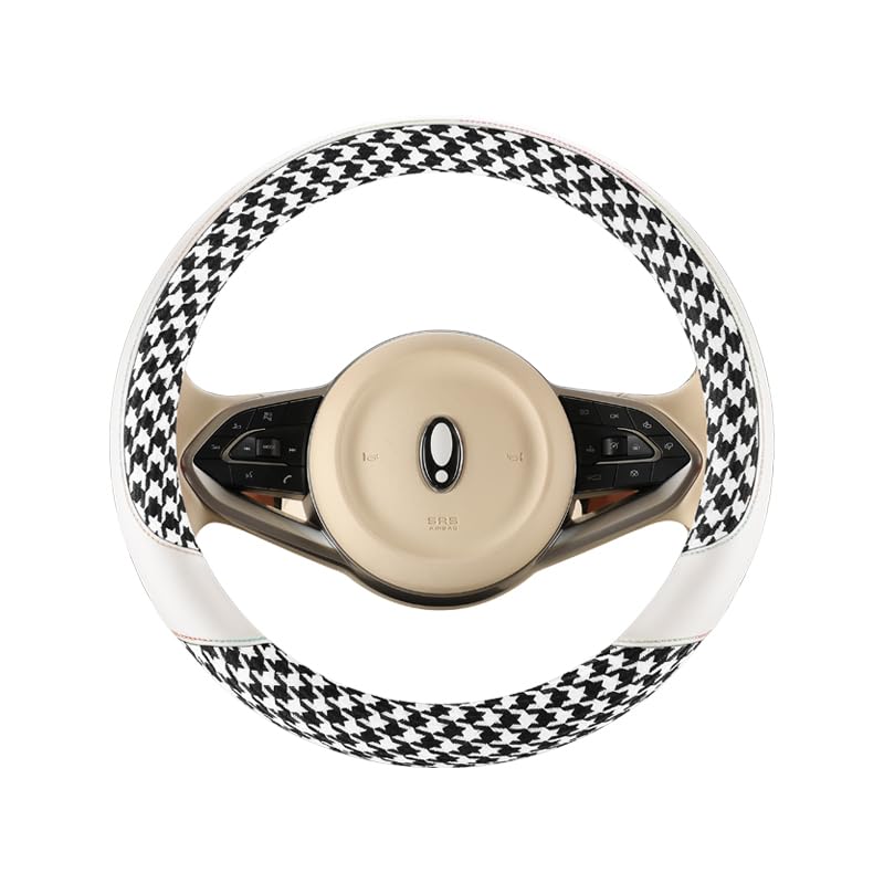 

FGGF Steering Wheel Cover for Kei 38cm Protective Cover for Standard Custom Interior Accessories White Cars, Size, Universal, Cute, Breathable, чёрный