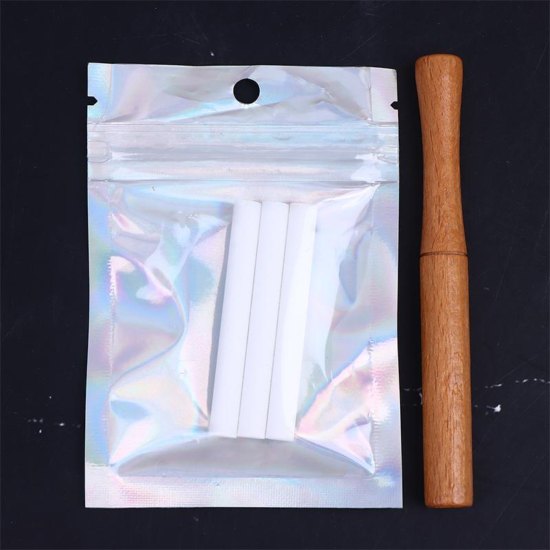 Aromatherapie Inhalator Voor Essentiële Oliën Stoppen met Roken Inhalator Stick Houten Persoonlijke Diffuser Voor Essentiële Oliën Met Vezelstaafjes