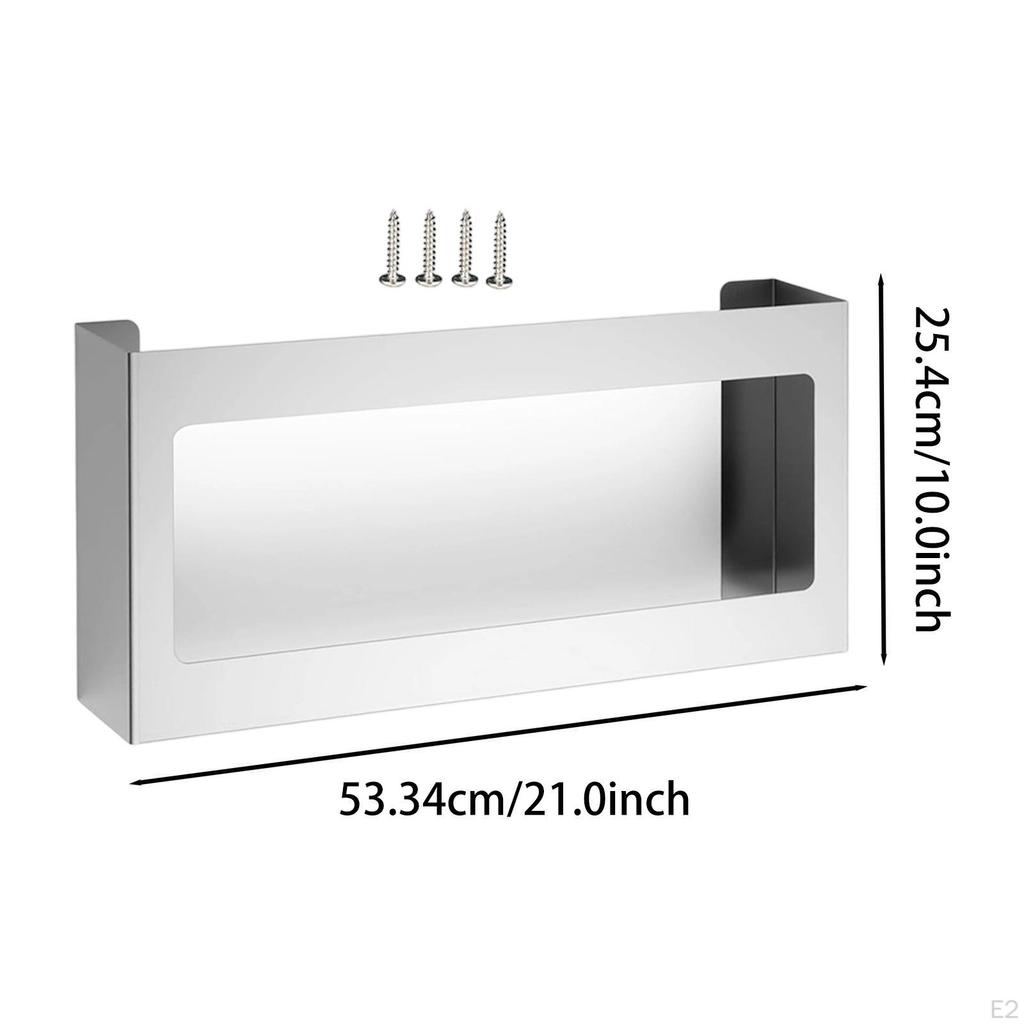 Handschuhspender Edelstahl 4 Fächer Serviettenaufbewahrung Handschuh-Organizer, Box für