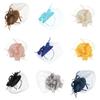 Fascinator Hat Veil For Women, Retro Tea Party Pillbox Derby Kentucky Hat Fascinator Feather Headpiece Art Deco For Party Acessories