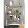 Zhishi Gold Light Luxury Acrylic Bathroom Corner Shelf