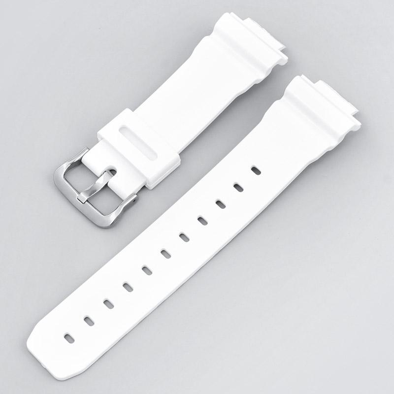 Pryžový sportovní řemínek pro Casio G-SHOCK DW-5600 GA-2100 GW-M5610 DW-6900 16mm Perleťový TPU Muži Ženy Náhradní náramek Řemínek na hodinky