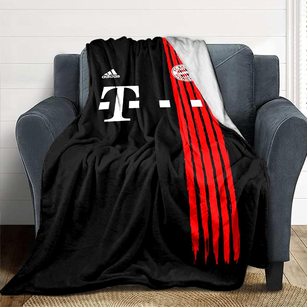 Coperte con Maglia del Bayern Monaco in Flanella Stampata Traspirante Calda per Casa Ufficio Copriletti 0708a121
