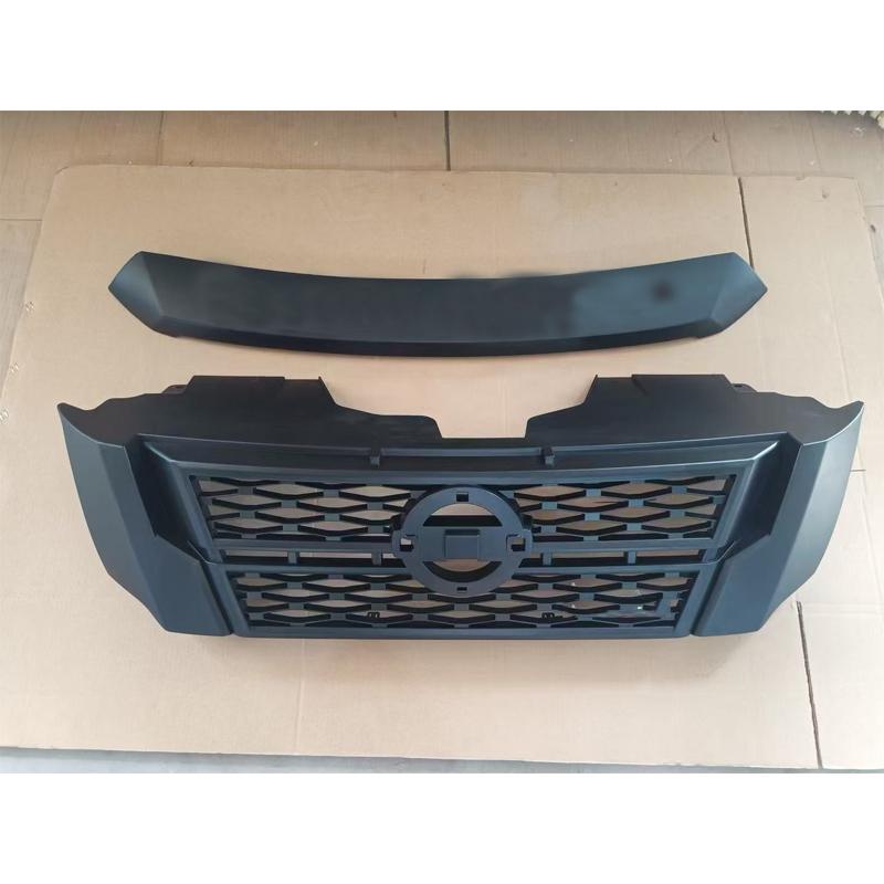 Aangepaste Grille Voor Nissan NAVARA NP300 D23 2015-2020 Voorste Racing Radiator Grills Mat Zwart ABS Bumper Masker