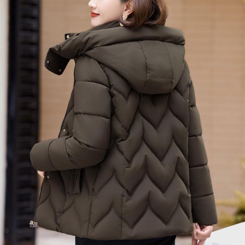 Nadměrné velikosti XL-6XL Zimní bundy Dámské svrchní oblečení S kapucí Hřejivé Ležérní Zimní kabát Dámské parky