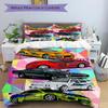 3Pcs Cars Compilation Bedding Set Quilt Cover Pillowcase Home Christmas Xmas Halloween Gift 1 Duvet Cover 2 Pillowcase M928137