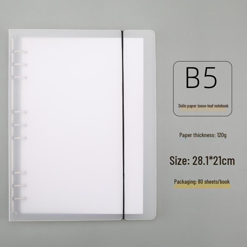 B5 DIY Notizbuch mit losen Blättern, schwarzem Papier und dicken leeren schwarzen Kartonseiten