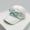 New Men Women Korean Bow Ribbon Baseball Hats Sunshade Niche Ins Breathable Snapback Caps Versatile Fashion Sweet Simple Student