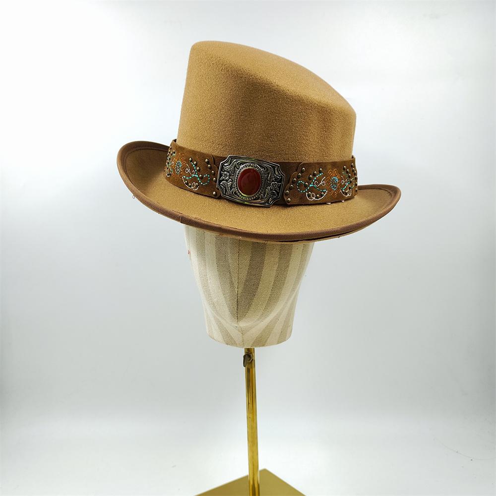 2025 New High Quality Man Fedora Unisex Gentleman Round Top Cap Cosplay Derby Bowler Hat British Shape Hat Autumn Magic Hat